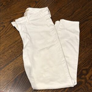 L'AGENCE White Straight Leg Denim Jeans